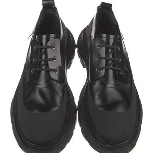 McQueen low rubber/leather trainers. 44EU